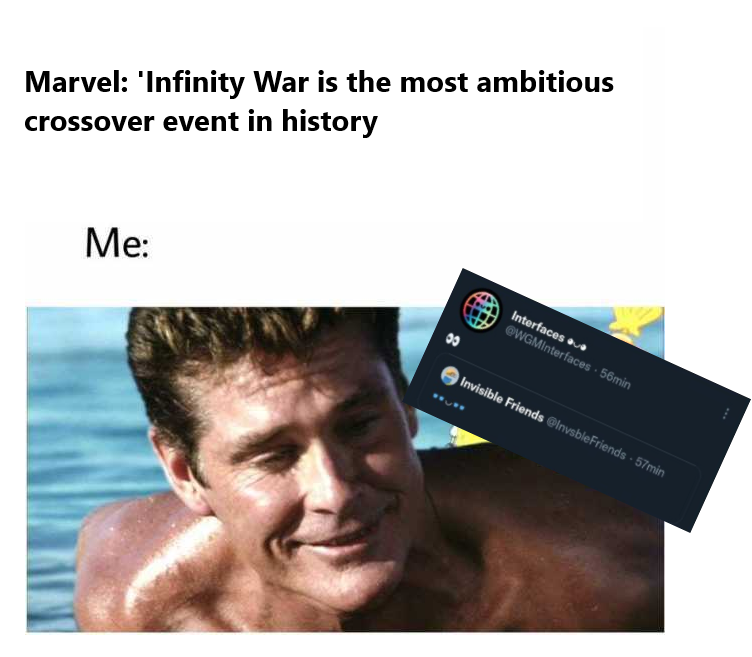 Faisazd's tweet photo. Micheal Knight just laughing about Marvel :), Even he would love to win this! https://t.co/YfIcaPdV5t