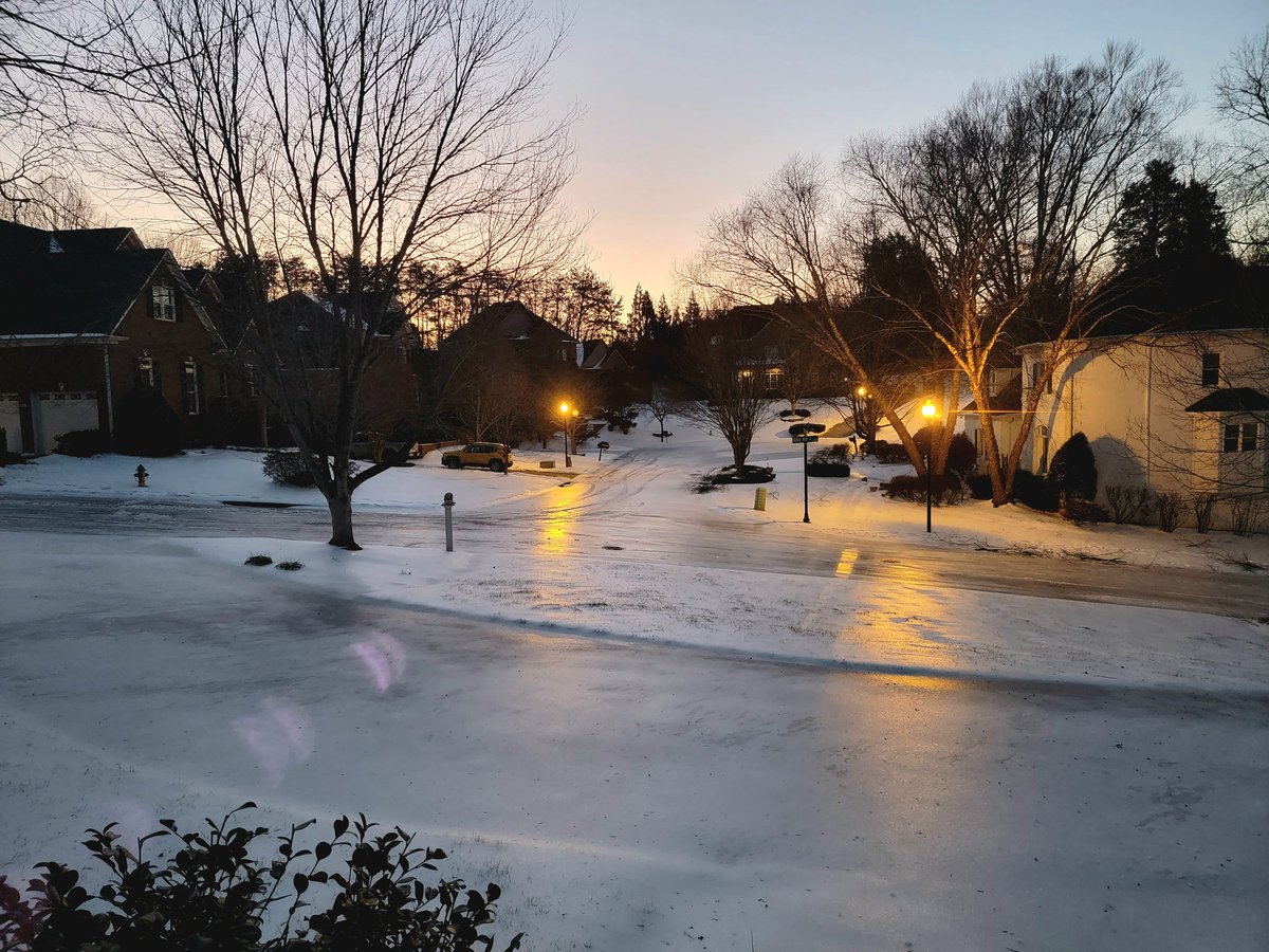 ForsythTechPrez's tweet photo. Our new ice skating rink, conveniently located juat outside our front door ⛸️ ❄️ Stay safe and warm everyone! #WinterStorm #NCWinter https://t.co/nsIGOzs0Qj
