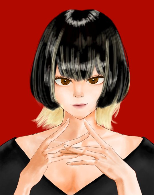ウルフカットのtwitterイラスト検索結果