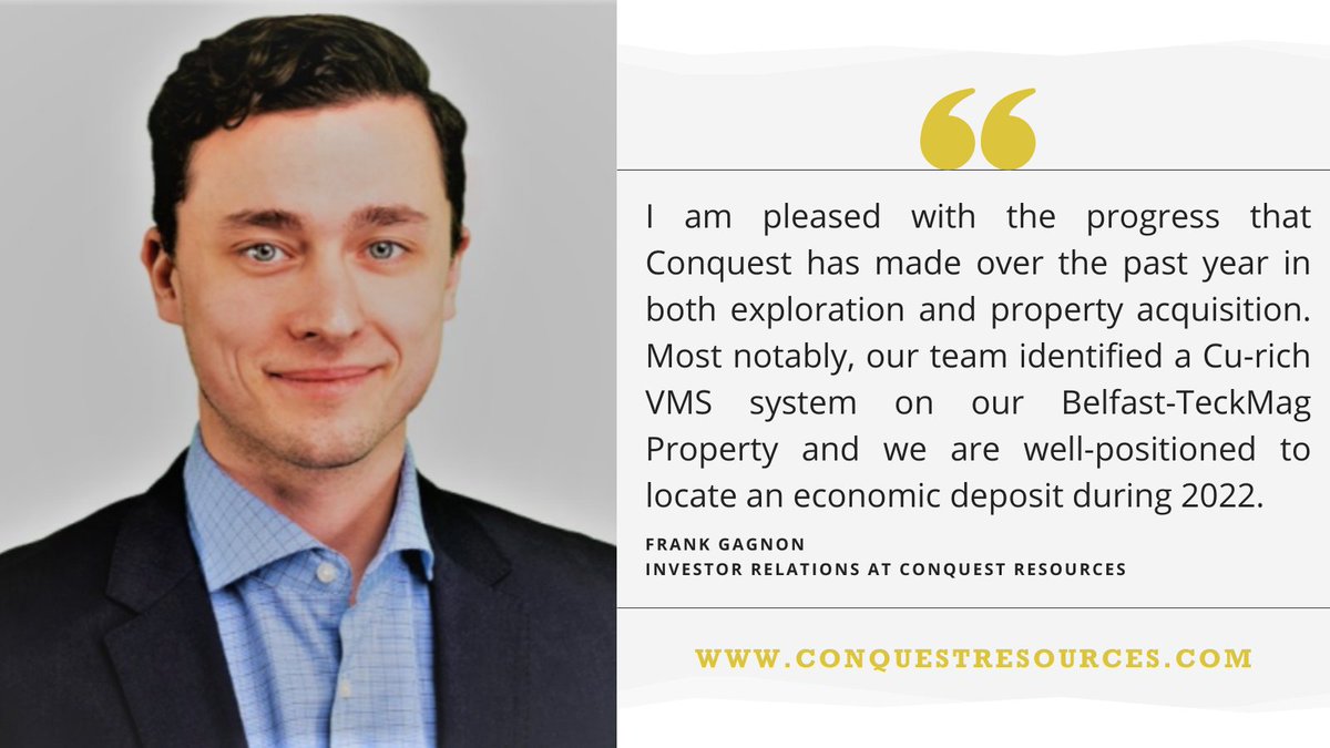ConquestRes's tweet photo. Drill-Testing on the Belfast-TeckMag Property continues as we aim to discover high-grade polymetallic deposits this year. 
 
🔶$CQR #CQR #ConquestResources $Gold #Copper #Mining #JuniorMining https://t.co/M3HVnFqiJE