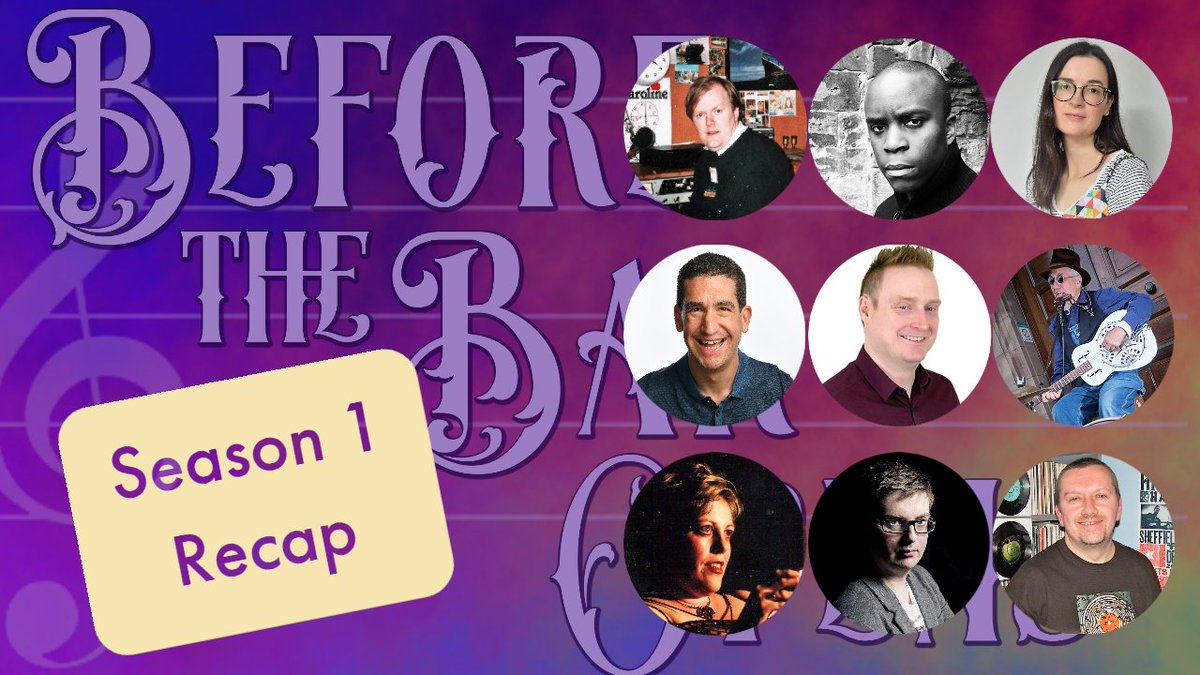Ahead of Before The Bar Opens' second season, here's a short recap on the amazing guests <a href="/emmabclarke/">Emma Clarke</a>  spoke to in the first season: youtu.be/5A2Kiu9vJhw

Editing this podcast continues to be a fascinating job for me, learning about peoples relationships with music.