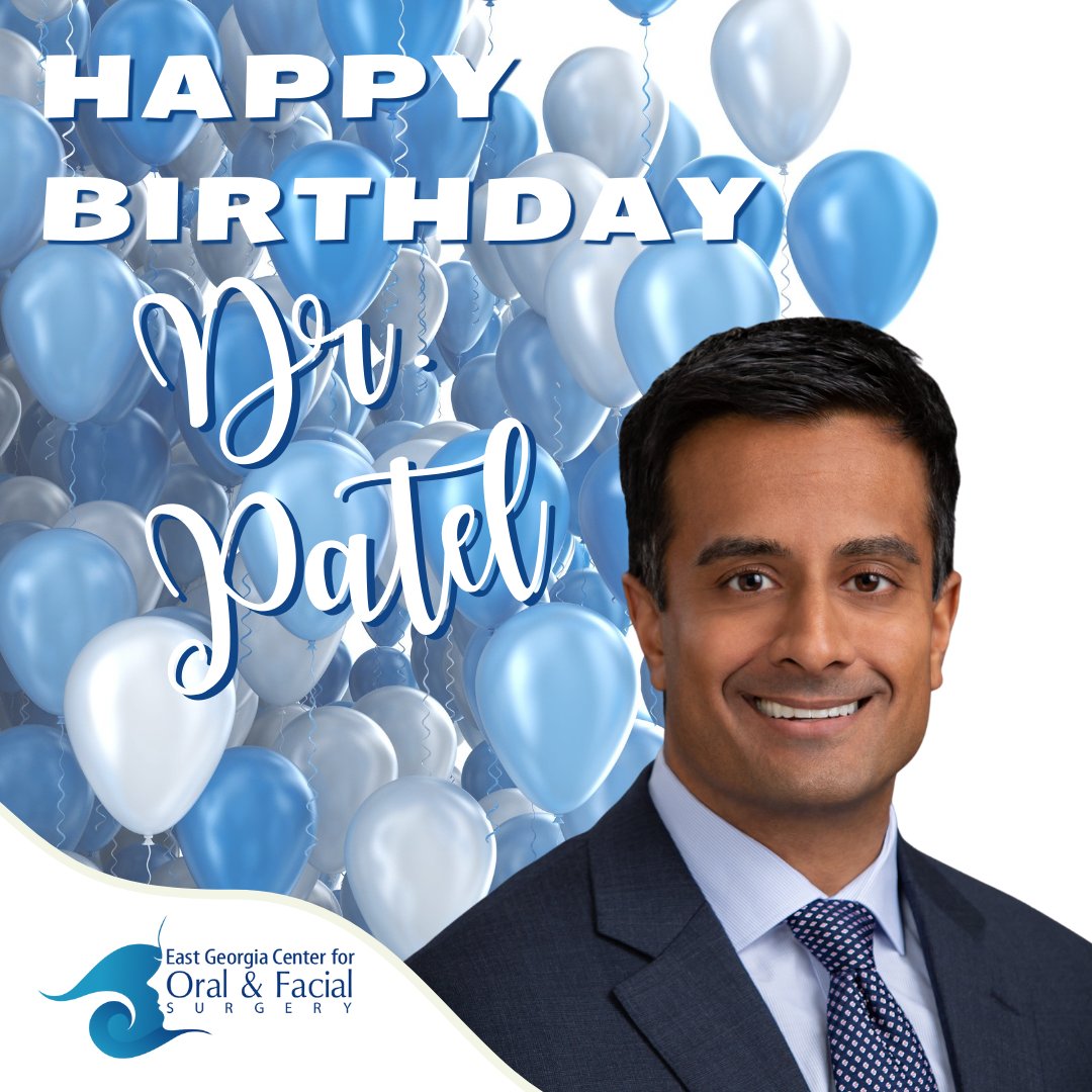 EGaOralSurgery's tweet photo. 🎉 Happiest of birthdays to our own, Dr. Suketu Patel. We hope your day is nothing short of spectacular! 💙

#eastgeorgia #oralsurgery #statesboro #swainsboro #birthday https://t.co/B2IfKpK8Oj