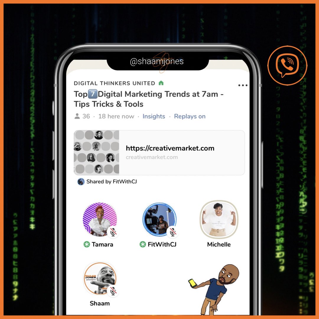 thesdotfiles's tweet photo. Tap-in we’re live right now with some #DigitalContentTips on #Clubhouse @ https://t.co/njBvvPRR50 or catch the ⏪ REPLAY #BuildYourBrandWithShaam https://t.co/OYdR7xQaAO