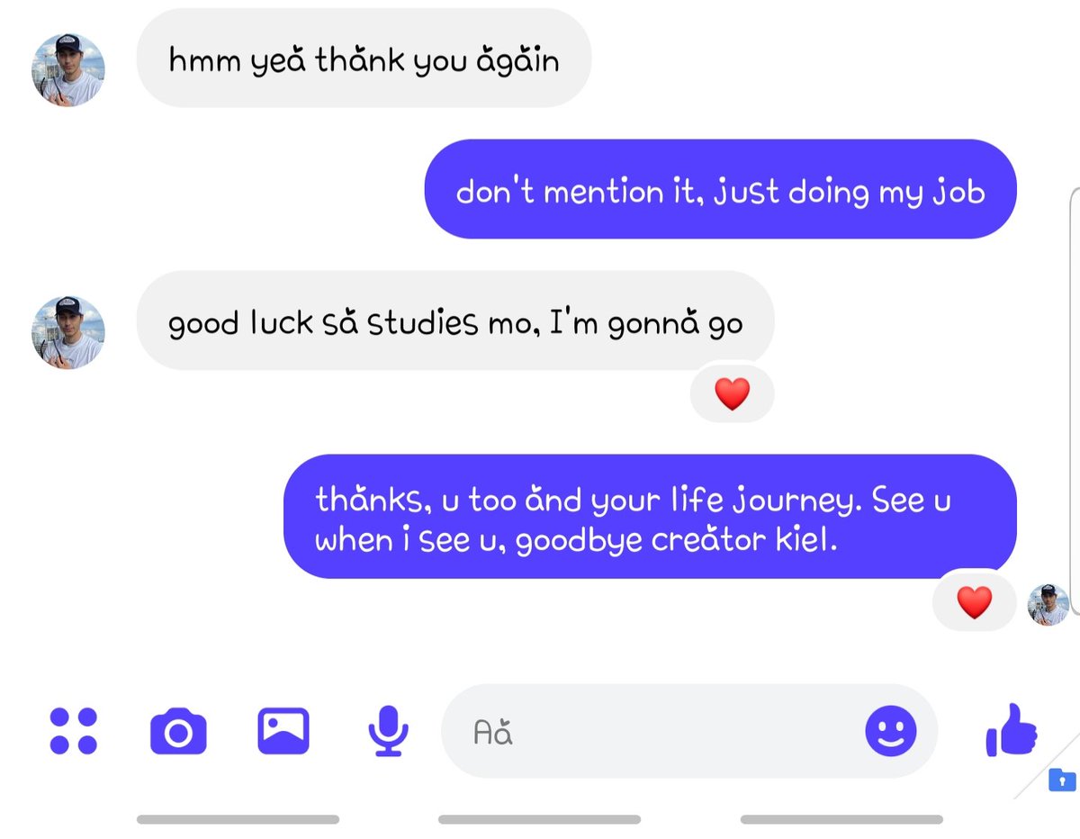 we don't have a relationship, but still had the closure. see u creator!