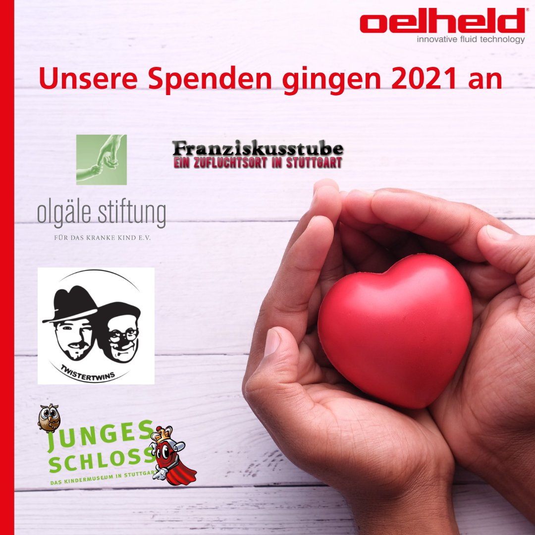 oelheld (@oelheld) on Twitter photo Auch im letzten Jahr unterstützte die oelheld GmbH durch eine #Spendenaktion wieder Organisationen mit einem guten Zweck. #guterzweck #charity #oelheld #twistertwins #olgälestiftung #jungesschloss #franziskusstube <a href="/AlexTwister0711/">AlexTwister</a> Auch im letzten Jahr unterstützte die oelheld GmbH durch eine #Spendenaktion wieder Organisationen mit einem guten Zweck. #guterzweck #charity #oelheld #twistertwins #olgälestiftung #jungesschloss #franziskusstube <a href="/AlexTwister0711/">AlexTwister</a>