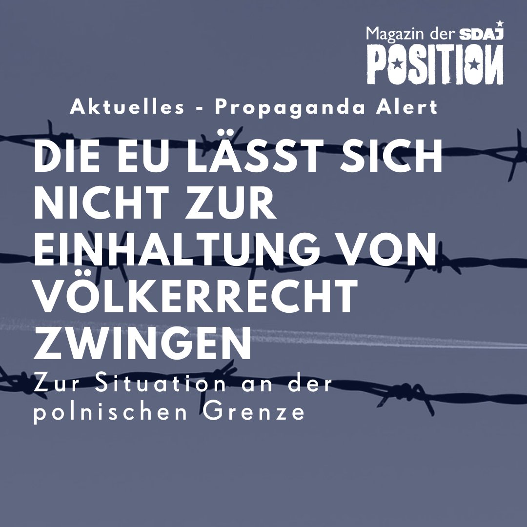 SDAJinAktion's tweet image. Kilometerlanger Stacheldraht, dahinter Tausende und Abertausende Uniformierte, die meisten in Camouflage, dazwischen immer wieder welche in Schwarz mit weißen Helmen. Alle vermummt, alle schwer bewaffnet.  #EU #Lukaschenko #PropagandaAlert #Völkerrecht

sdaj.org/?p=16172