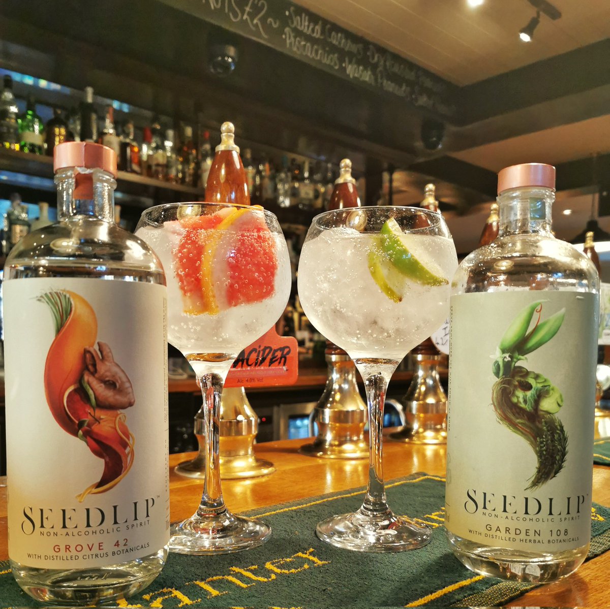 We have 2 lovely non-alcoholic spirits from <a href="/SeedlipDrinks/">§ Seedlip</a> perfect for Dry Jan 😍