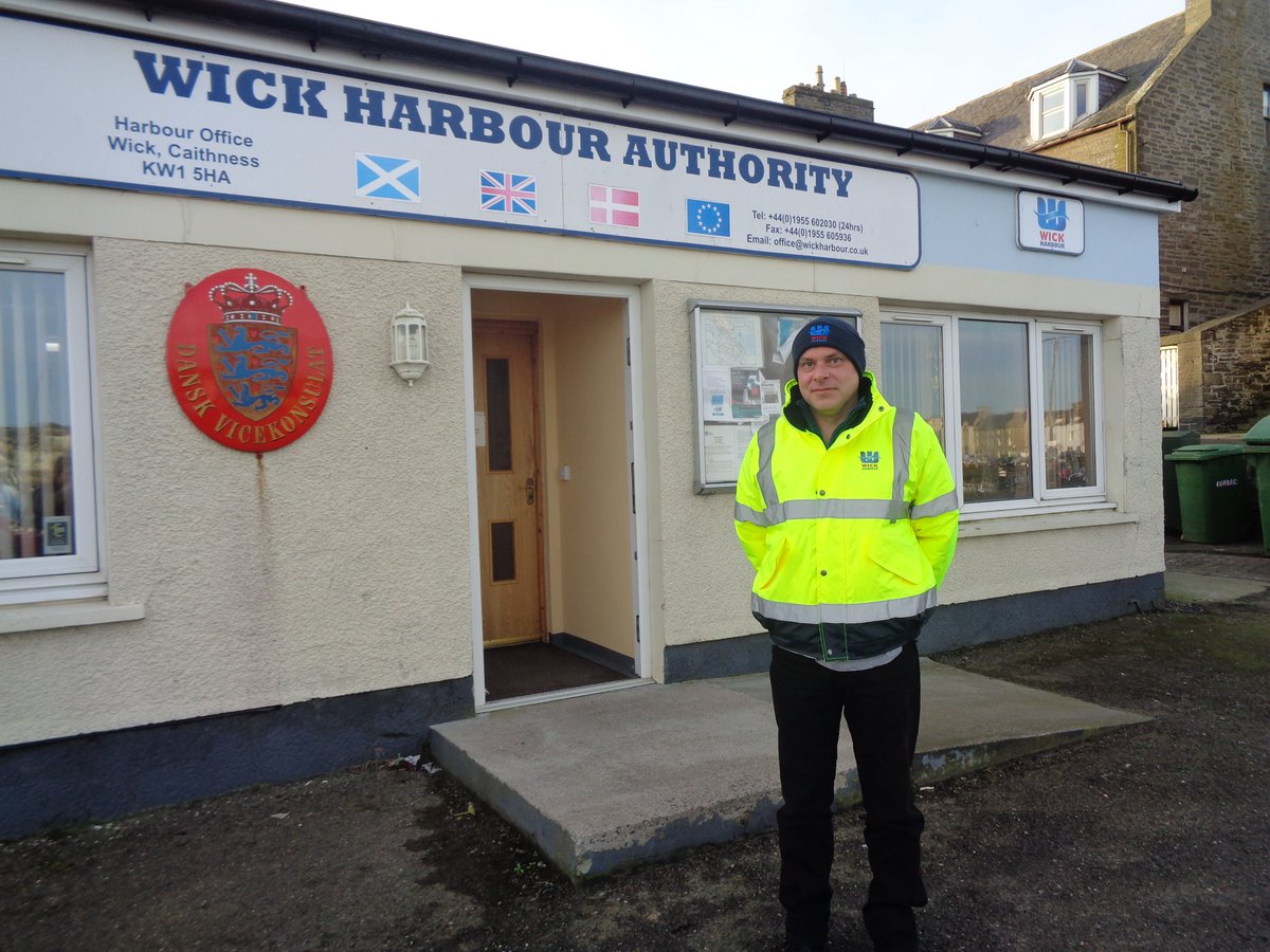 Introducing our new Deputy Harbour Master <a href="/wickharbour/">Wick Harbour Authority</a>  Peter Sutherland - if you see him around the harbour stop for a chat . #harbour #Caithness #Wick