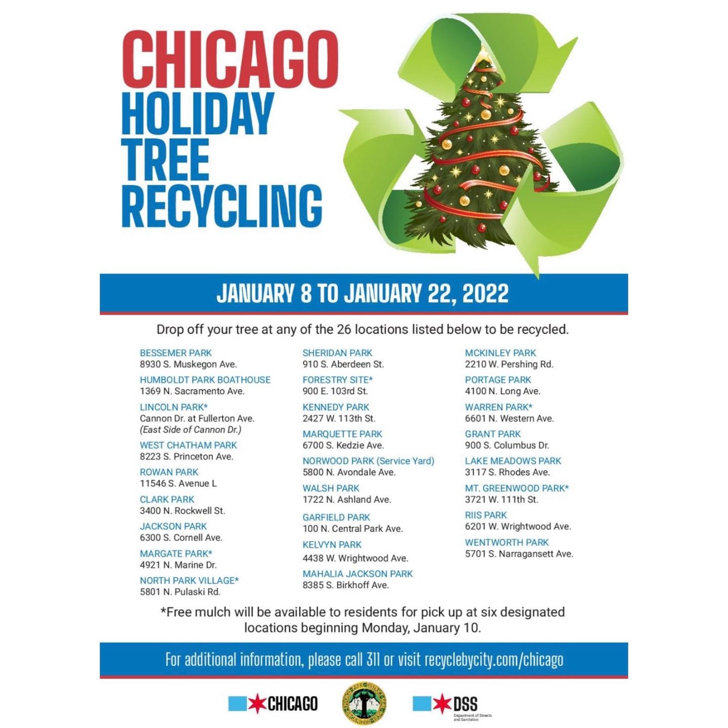 West Philadelphia Christmas Tree Recycling 2022 Recycle By City ♻️ (@Recyclebycity) / Twitter