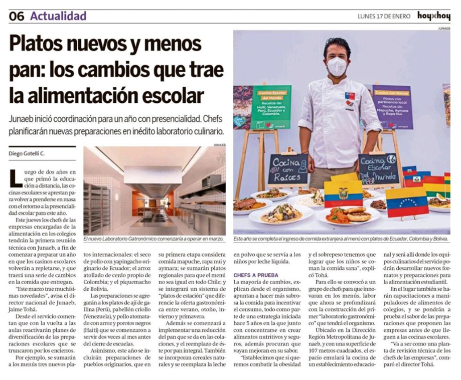 En @EquipoJUNAEB llevamos años impulsando una #AlimentaciónEscolar + sana y sabrosa. ¿Por qué lo hacemos? Porque una alimentación rica y nutritiva dignifica, contribuye a la salud mental de niñas, niños y adolescentes, además de actuar como factor protector contra la malnutrición