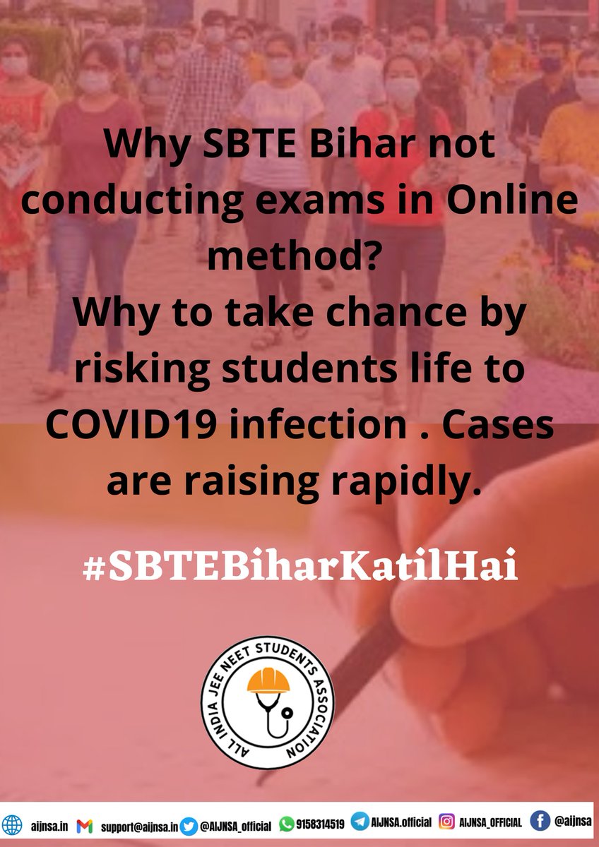 srishtii_05's tweet photo. #SBTEBiharKatilHai 

जीवन कागज से ज्यादा महत्वपूर्ण है। कागज के बिना, जीवन संभव है, लेकिन जीवन के बिना कागज संभव नहीं है तो कृपया ऑनलाइन परीक्षा करते हैं! https://t.co/dEkFW3XXUT