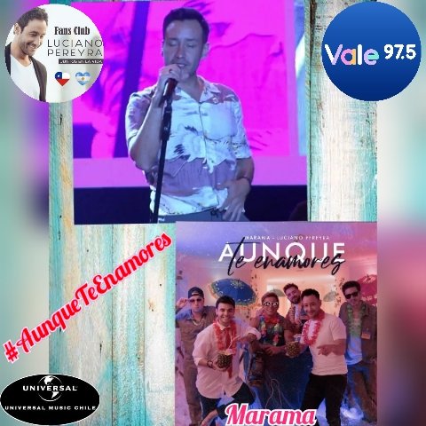 Hoy <a href="/Vale975/">Vale 975</a> , queremos pedir el tema #AunqueTeEnamores de nuestro querido ❤️ <a href="/LucianoPereyra/">Luciano Pereyra</a>  💞 <a href="/Marama_Oficial/">Marama 🍹</a> 🍹 
Muchas gracias , somos <a href="/Juntosenlavida/">Fc OficialJuntos en la Vida 🇨🇱♥️ 🇦🇷</a> 🇨🇱❤️🇦🇷 <a href="/UMusicChile/">Universal Music Chile</a> <a href="/LujanProd/">Luján Producciones</a> <a href="/NicoGaribotti/">Nico Garibotti</a> <a href="/UMArgentina/">Universal Music Argentina</a> <a href="/bizarrolivecl/">Bizarro Live Entertainment</a>