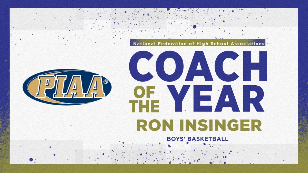 Congratulations to Ron Insinger, Named Boys' Basketball Coach of the Year by the NFHS Coaches Association; Seven Pennsylvania Coaches Receive NFHS Sectional Coach of the Year Honors. piaa.org/assets/web/doc…