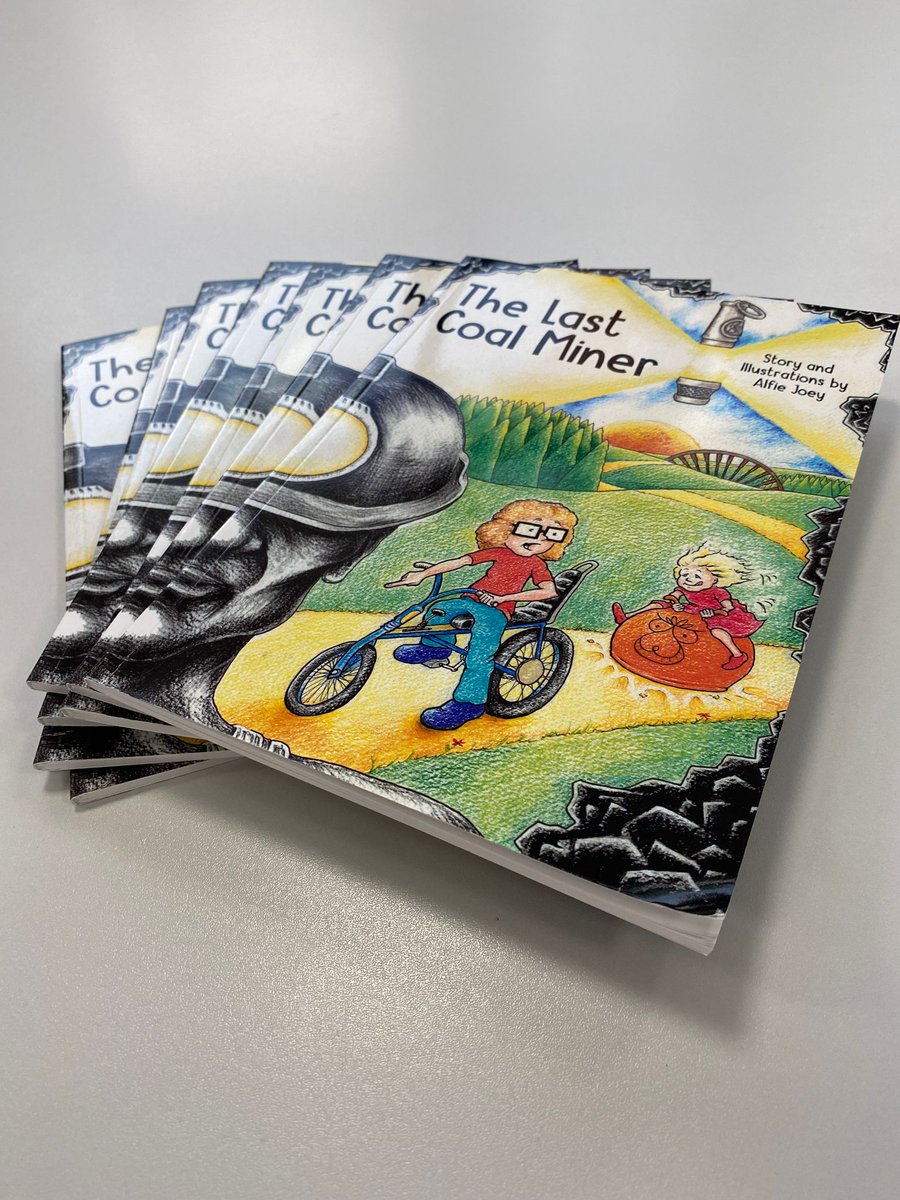 NCEA_Castle's tweet photo. Thanks to @TheBeakSquawks for his generous donation of signed @alfiejoey #AlfArt book for children 'The Last Coal Miner'. Our English team are plotting a competition for pupils to win one of these fabulous, picture story books. https://t.co/wzGfLgqeQ4