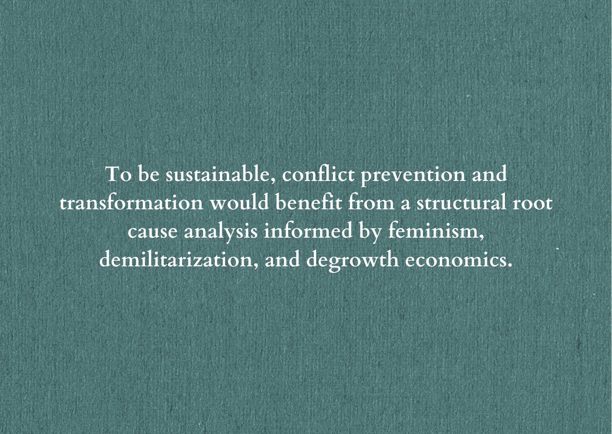 RCW_'s tweet photo. Out now: @WILPF collaborated with @detoxconflict on a paper about the imperative of feminism, demilitarisation, decolonisation, and degrowth for environmental peacebuilding, as part of a series for #EnPAx2022. 📰: https://t.co/il0pvYHS2o
#FutureofEP #FeministPeace #degrowth https://t.co/TNZEUppga4