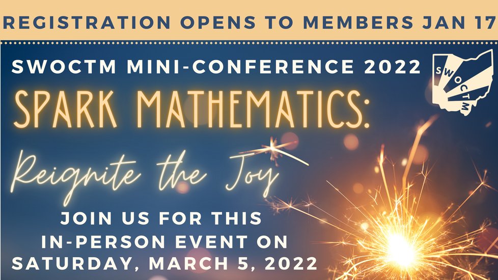 swoctm1's tweet photo. SWOCTM Members-be sure to check your email. Registration for this year's mini-conference was sent to you yesterday. Registration will open to everyone else next week. Reserve your spot now! #SWOCTMlearns https://t.co/LMpxVJXoGx