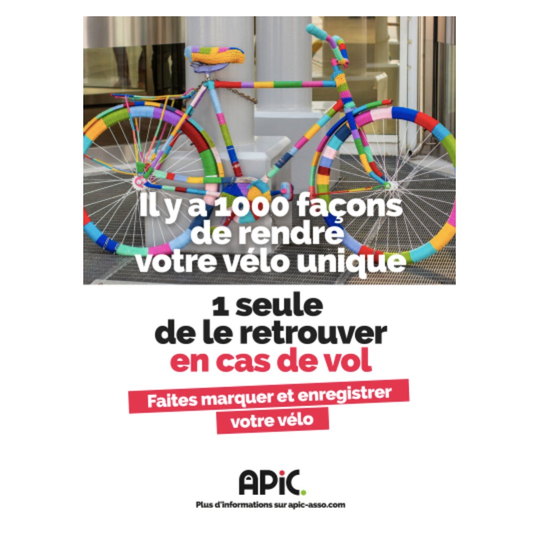 agenceProches's tweet photo. L’@agenceProches est heureuse d’accompagner L’APIC, l’Association de Promotion et d’Identification des Cycles dans sa première campagne de communication digitale ! 🙌

→ https://t.co/rg7m8y1J6r #MonVéloEstUnique https://t.co/kpcHBRUGxg