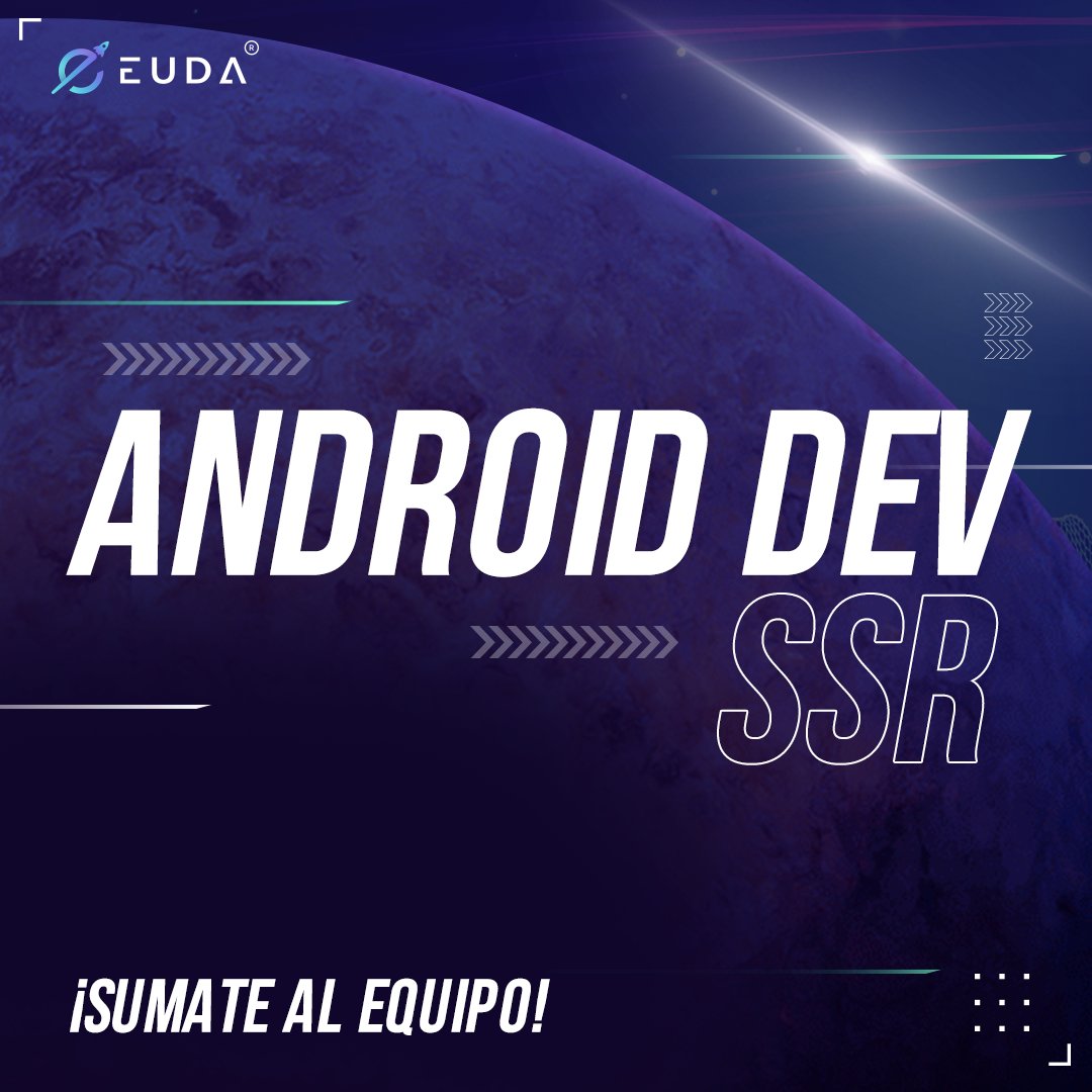 euda_ar's tweet image. ❗❗OFERTA LABORAL❗❗En Euda nos encontramos en la búsqueda del siguiente perfil:
👩💻 #Developer ANDROID SEMI SENIOR 🧑💻
Onsite/Remoto
#Android #DeveloperAndroid #AndroidDev #TrabajoAR