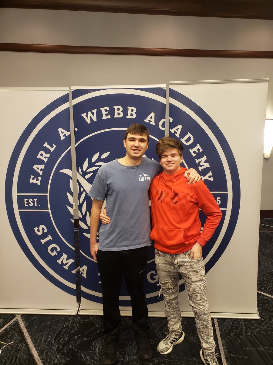 Brothers Grant Tighe and Ethan Nelson attended the Earl A. Webb Academy this weekend in Indianapolis. They're excited to bring back what they learned to the chapter!