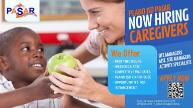 Make and impact on children!  PASAR positions are open for immediate hire!