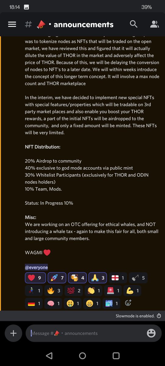 Announcement for progress update for @ThorNodes. ⚡

Pics below 👇

#ThorFinancial #ThorNodes #NaaS #DaaS #DeFi #Nodes $THOR