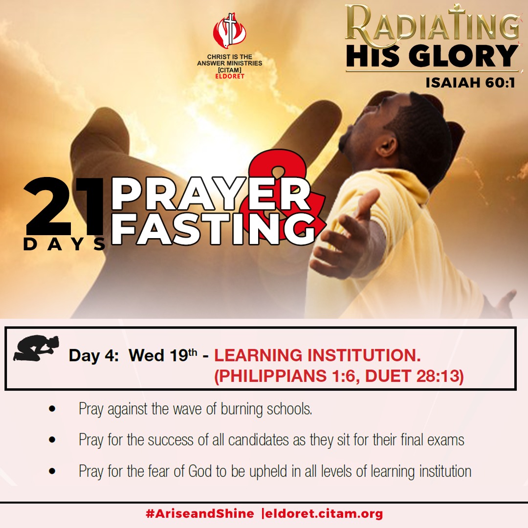 Week two day four prayer points.