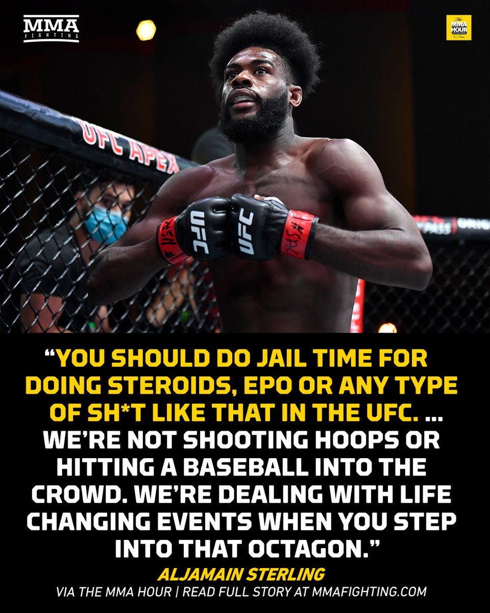 MMAFighting's tweet image. Aljamain Sterling has no tolerance for PEDs in MMA 🚫

Full interview with @arielhelwani ▶️ youtu.be/RyTqXMj9q0s