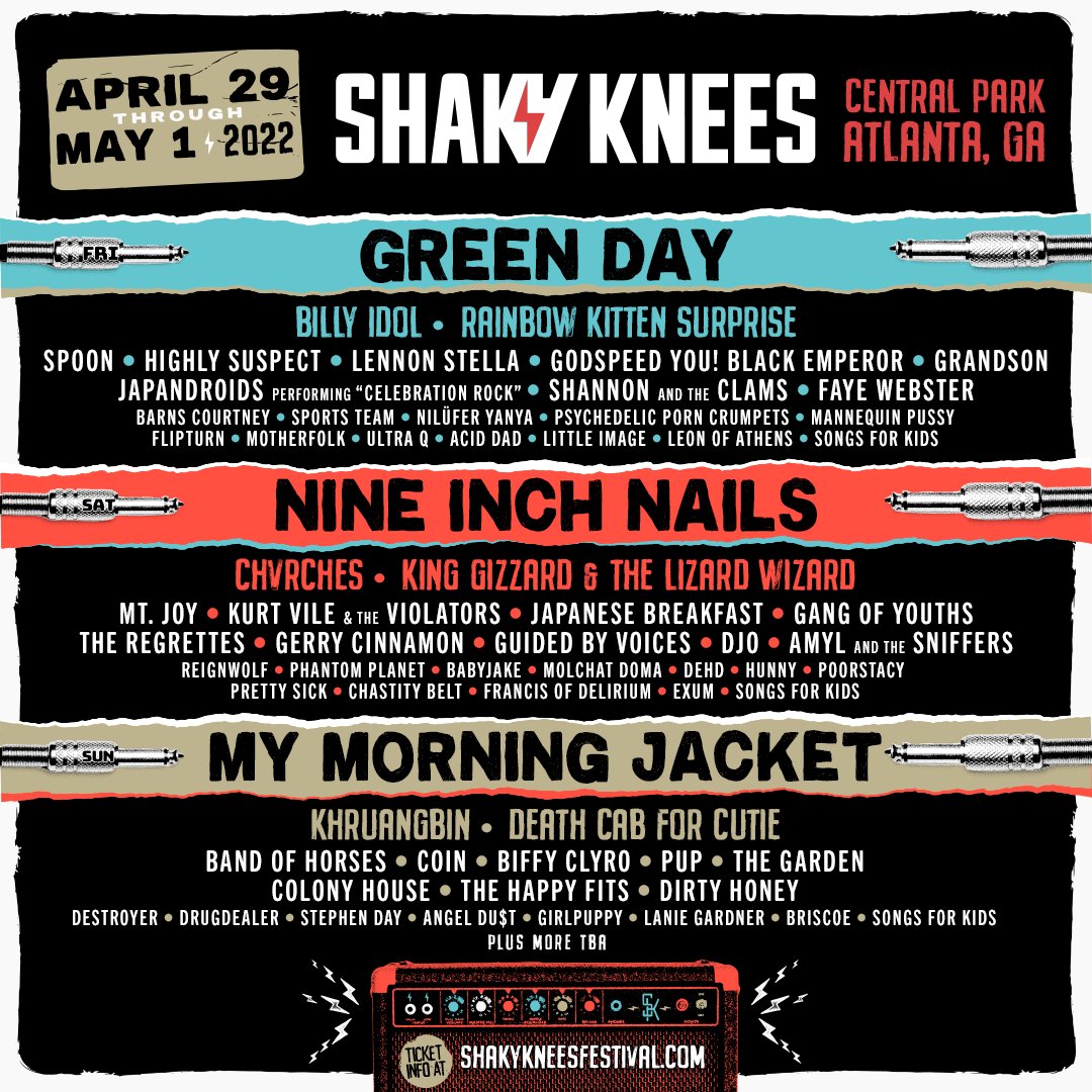 Shaky Knees 2022 Schedule Shaky Knees 2022 | Lineup | Tickets | Dates | Live Stream | Schedule |  Spacelab Festival Guide