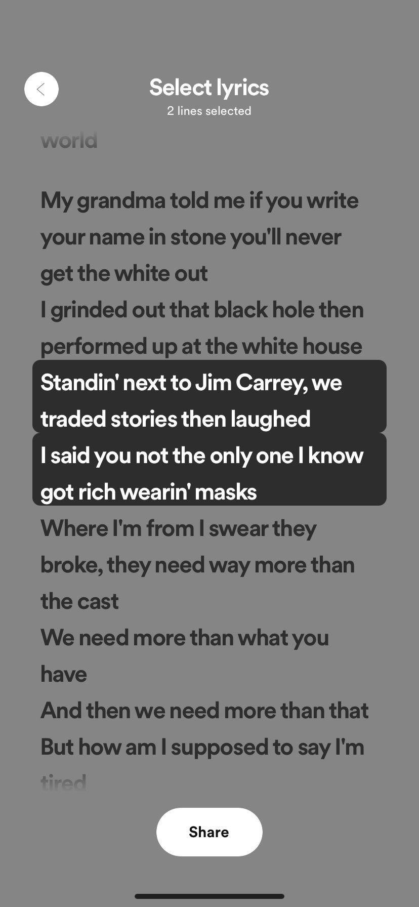 Big Sean Lyrics came to mind immediately 

Happy Birthday Jim Carrey  