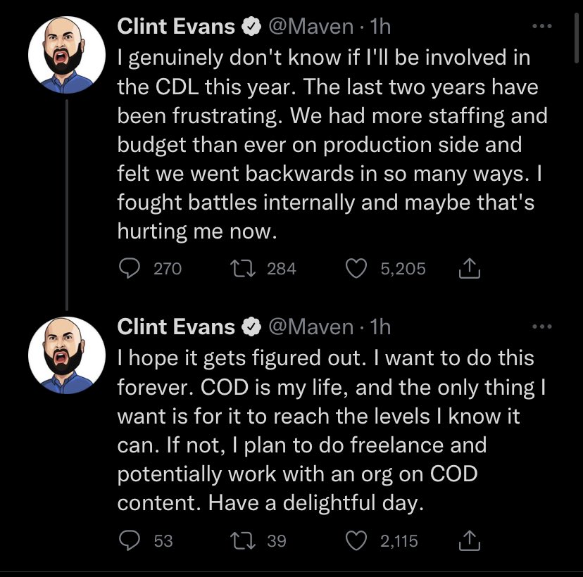 intelCDL's tweet photo. Maven hasn’t even been offered a contract for this season 🤦🏻‍♂️ https://t.co/LZOue8w9um