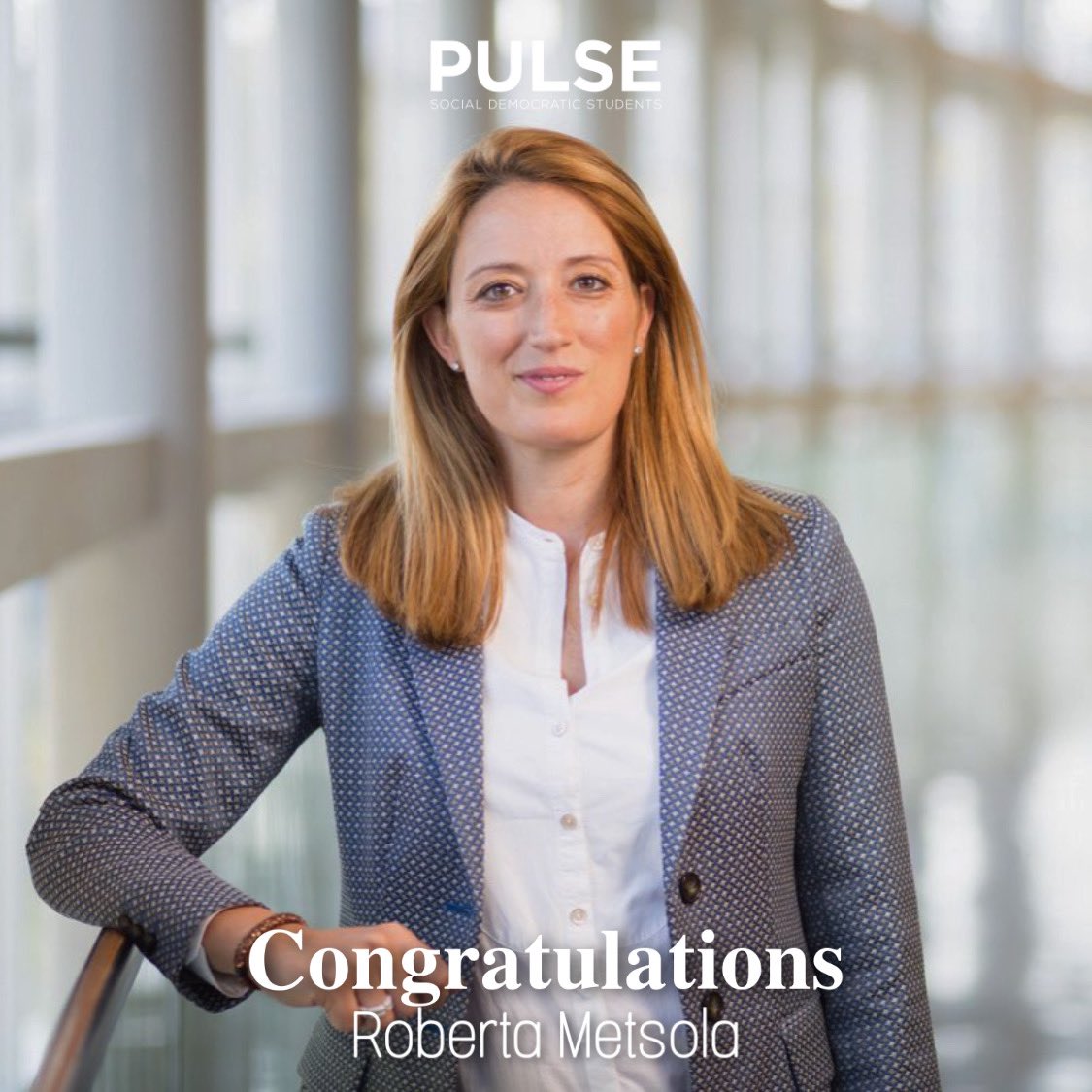 Pulse Malta (@pulsemalta) on Twitter photo Congratulations goes to <a href="/RobertaMetsola/">Roberta Metsola</a> for being elected as the first and youngest Maltese President of the European Parliament! 🇪🇺🇲🇹
#Malta #RobertaMetsola #EuropeanParliament Congratulations goes to <a href="/RobertaMetsola/">Roberta Metsola</a> for being elected as the first and youngest Maltese President of the European Parliament! 🇪🇺🇲🇹
#Malta #RobertaMetsola #EuropeanParliament
