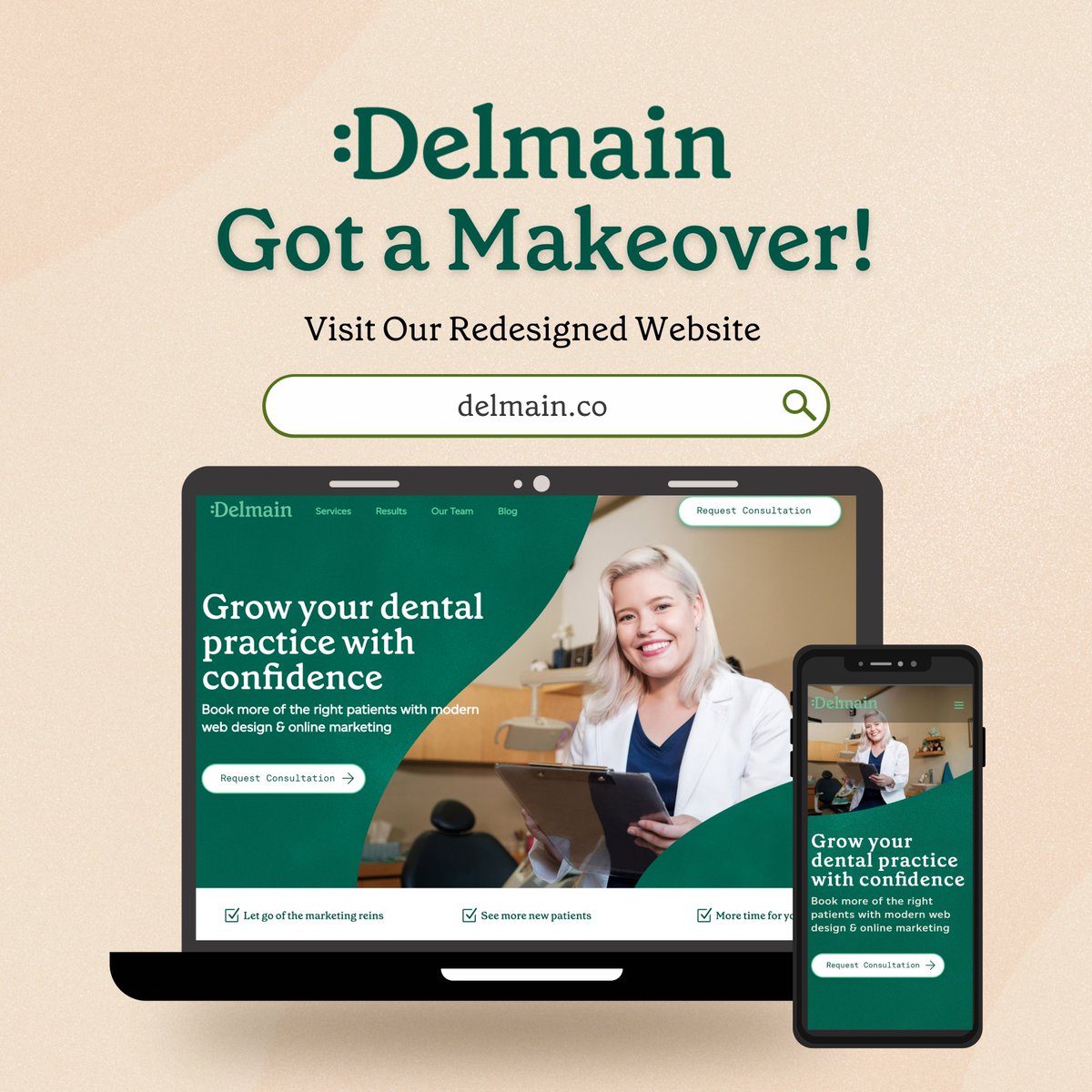 It’s not our birthday but we’re partying like it is! 

It’s the :Delmain you know and love, reimagined. With evolved branding, messaging and visuals, the new website is officially launched!

Check out the new site → delmain.co!