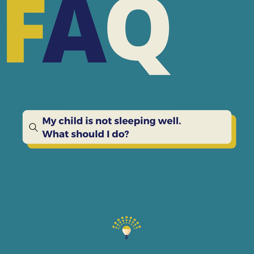 InspiredSummer's tweet photo. My child is not sleeping well. What should I do? Here are a few things to start with: 

😴 Stick to a regular bedtime &amp; routine
😴 Avoid stimulating activities before bed
😴 Make sure your child’s room is cool, dark, &amp; comfortable
😴 Get enough exercise during the day

#bedtime https://t.co/6WjdKXlmp6
