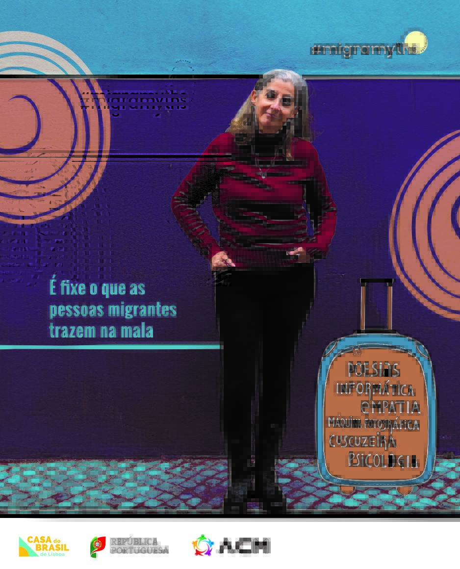 DGSaude's tweet photo. 👌 “É fixe o que as pessoas migrantes trazem na mala”. A DGS associa-se à Campanha promovida pela Casa do Brasil: diversidade e história de vida das pessoas migrantes em Portugal.
Valoriza a contribuição cultural, social e econômica que trazem para toda a sociedade.
#Migramyths https://t.co/B2W9V2pTIp