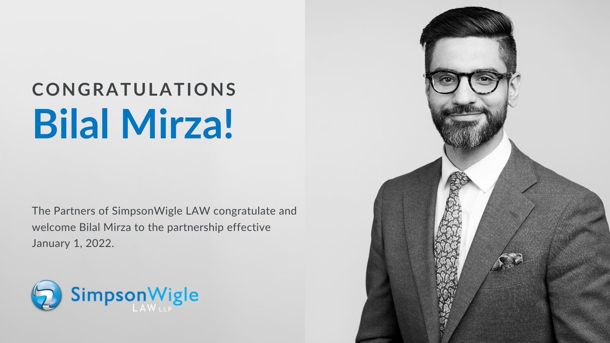 #BilalMirza #SimpsonWigleLAW #partnership