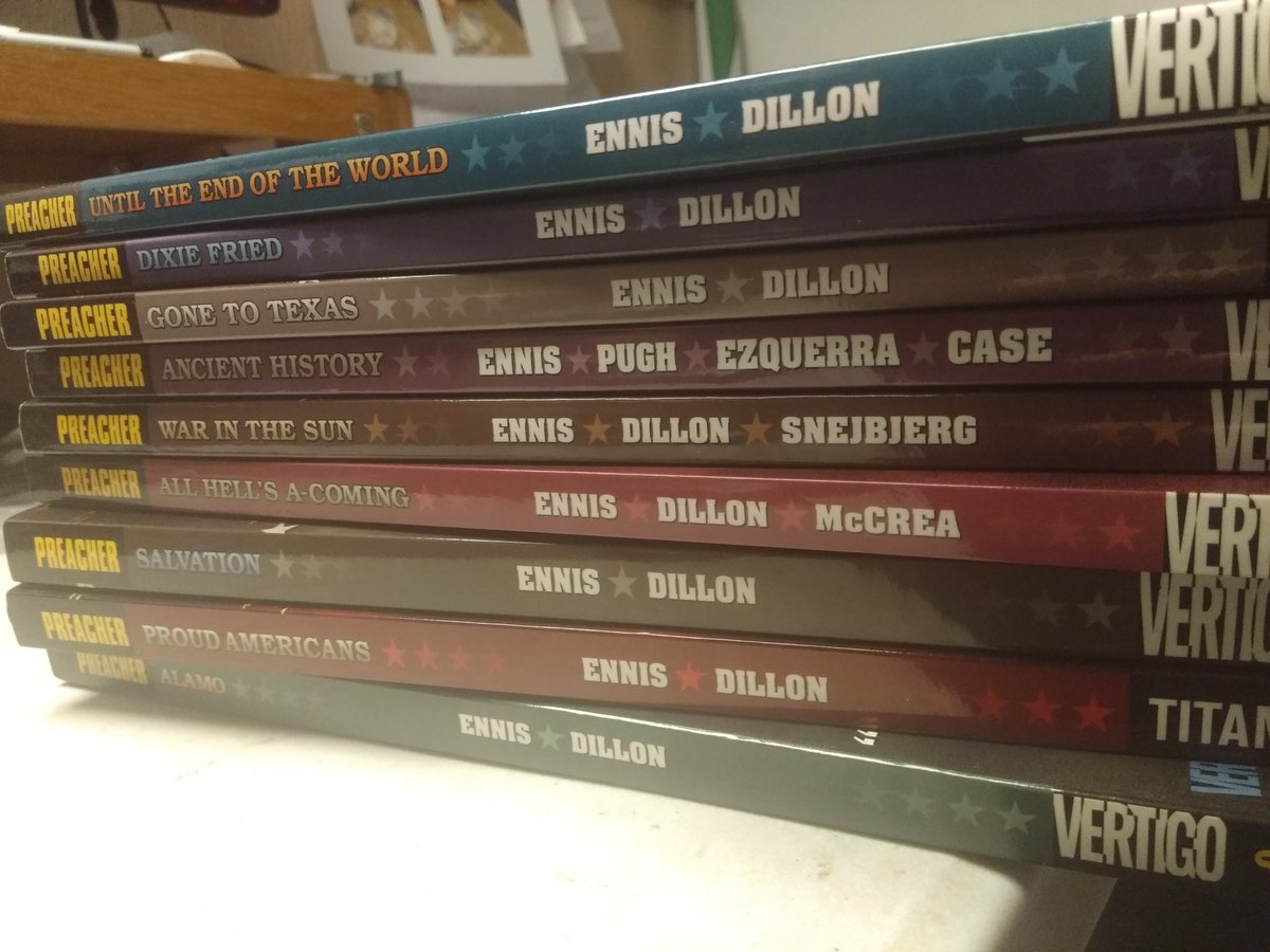 maryboys1's tweet photo. Today's score. Chuffed #preacher #vertigo #ripvertigo #britishcomics https://t.co/CscfaRiAp5