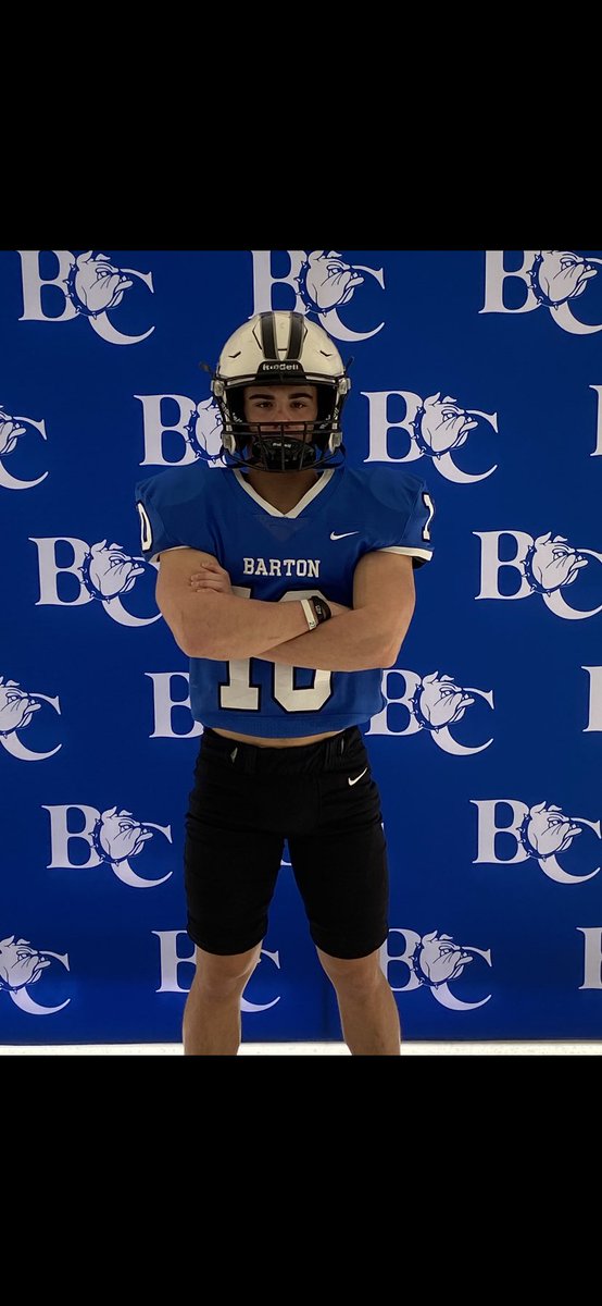 After an amazing visit and speaking with <a href="/hester_chip/">Chip Hester</a> and <a href="/CoachBurnetteBC/">Treiston Burnette</a> I am blessed to receive an opportunity to play football at Barton College.<a href="/barton_fb/">BartonCollegeFB</a> <a href="/BerlingerBob/">Bob Berlinger</a> <a href="/next_fb/">Reagan Football Recruiting</a> <a href="/coachjtmcgee/">Josh McGee</a>