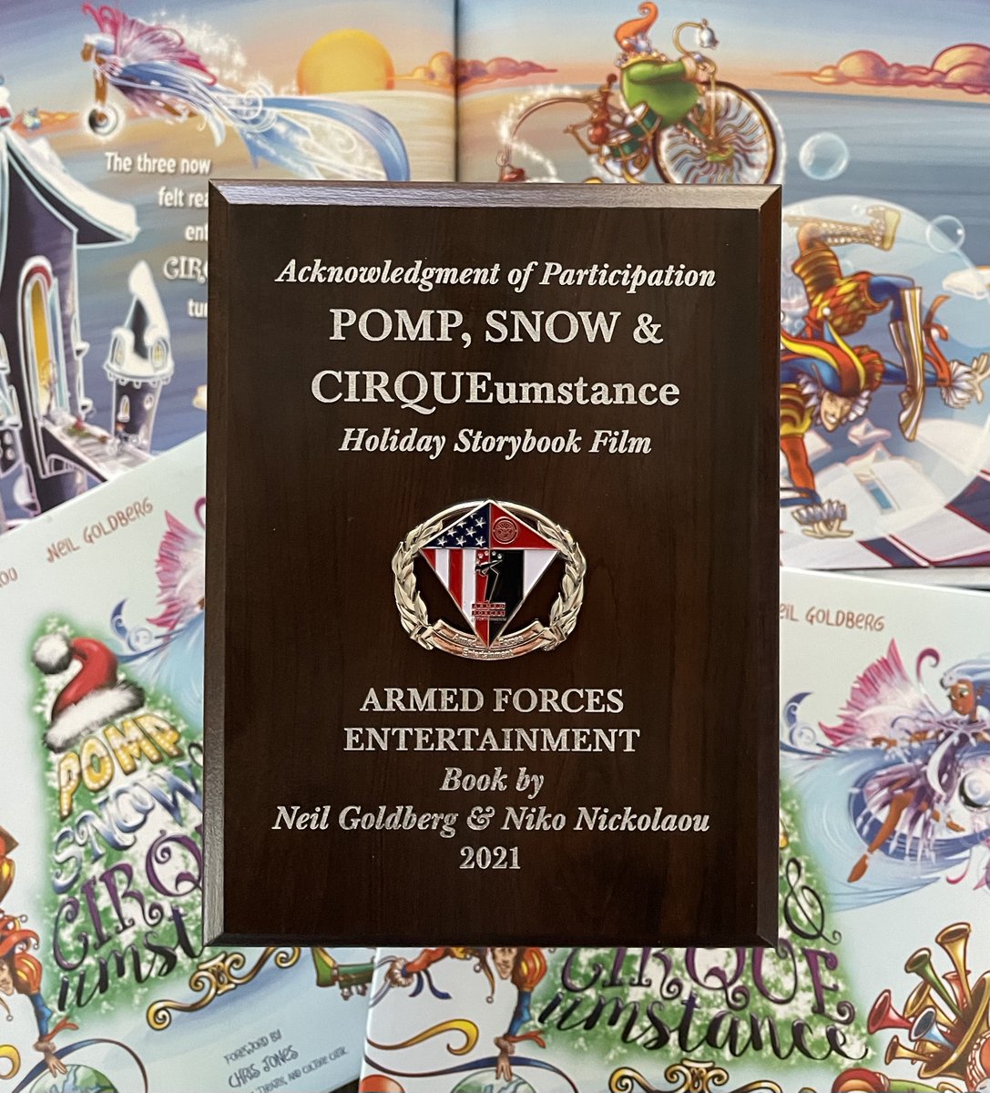 Newest Honor! Cast &amp; crew of the POMP, SNOW &amp; CIRQUEumstance TV special receive honor from <a href="/ArmedForcesEnt/">Armed Forces Entertainment</a>! Experience the music, magic &amp; circus and watch 30-minute film on AFE’s YouTube Channel youtu.be/_Dn5RFYOyEY Authors: Neil Goldberg &amp; <a href="/NikoNickolaou/">Niko Nickolaou</a>