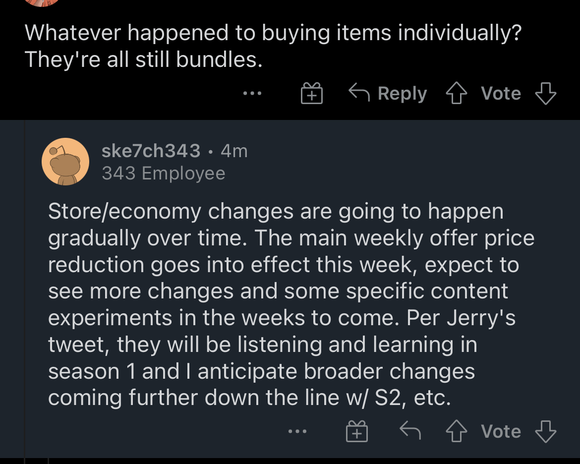 RamblingBros's tweet photo. The store will be changing over time. Price reduction will be the first change and is in effect this week. Thanks @ske7ch  #HaloInfinite #HaloInfiniteMP https://t.co/zGBE3krMvJ
