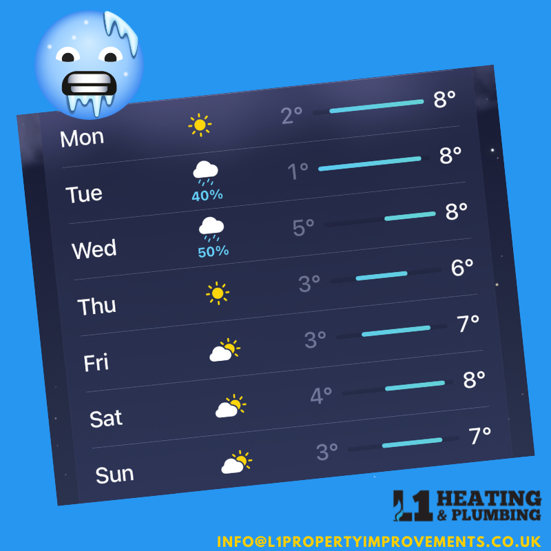 L1Property's tweet photo. Baby it's cold outside... 🥶

🔥...make sure it's warm inside! If your boiler isn't working like it should then drop us a DM and we'll come round and take a look! 

#cold #chilly #brrrr #brassmonkeys #staywarm #boiler #boilers #boileroom #boilerrepair https://t.co/wIofXet901