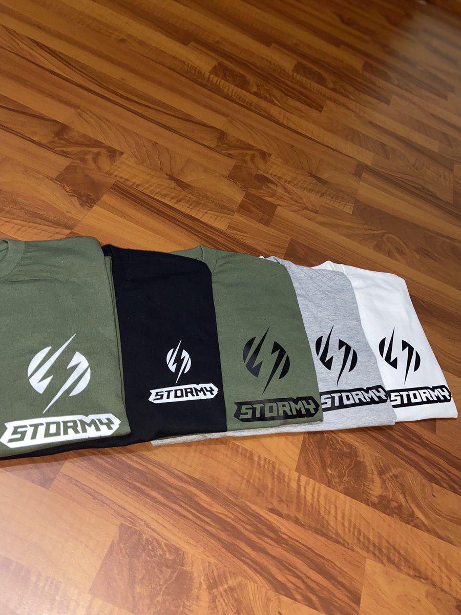 Stormyapparelco's tweet photo. Order Now‼️ 

Classic Stormy T-shirt⚡️
Official Launch 21.01.22
Price- $150 TT

Colours- Black, White, Heather Grey and Military Green‼️
 
- Classic fit
- Crew neck
- 100% Cotton

DM or WhatsApp 473-8373 to place your order today 

Delivery Available🚚 https://t.co/0SM10vNJFh