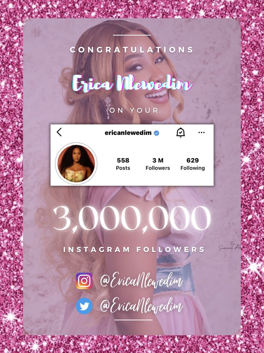 StarGirlDaily's tweet photo. 3M Stars on Instagram 🍾💫✨
#EricaNlewedim https://t.co/W6W3gpUkWc