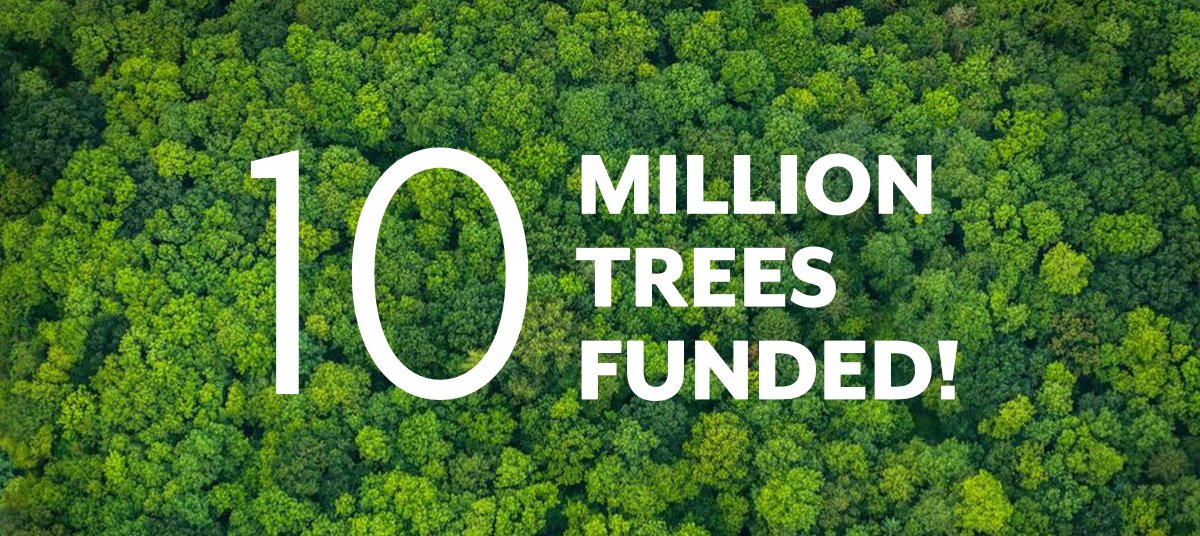 getevergrow's tweet photo. We're proud to achieve a major eco-action milestone by funding the planting of our 10 millionth tree. Just 20 months ago, we launched our first eco-action project to turn every transaction on our employee engagement platforms into eco funding. Visit https://t.co/HQNaXT73Qs https://t.co/kp7RhnI4Jm