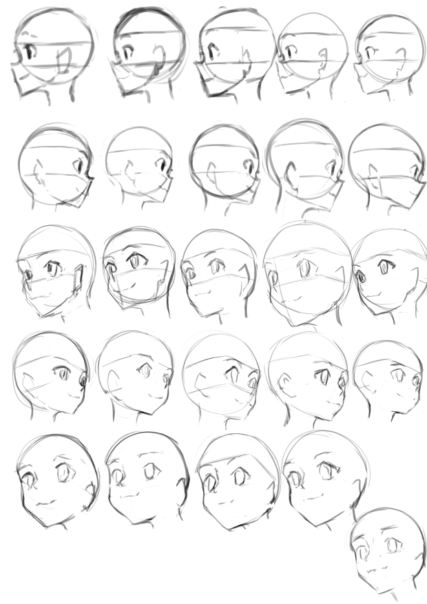 Practiced drawing faces on stream, got more and more lazy 