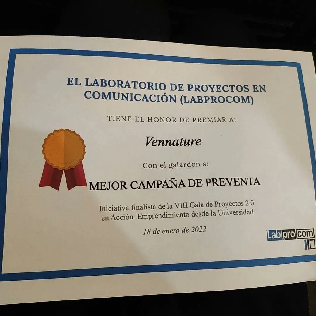 vennature's tweet photo. ¡Hasta aquí nuestra trayectoria en @labprocom ! Ha sido un placer disfrutar de esta experiencia junto a este gran equipo.

Gracias a todos aquellos que han hecho posible que nos llevemos el premio a la mejor campaña de preventa junto a @siespcercadeti 👏👏 https://t.co/kFo7EsJBCX