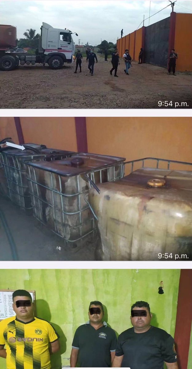 2/5 En coordinación con los organismos de seguridad del estado TÁCHIRA, el Ministerio Público y PDVSA, fueron detenidos 3 ciudadanos venezolanos, uno de ellos trabajador de la Empresa Nacional de Transporte, Gerson Contreras Acuña