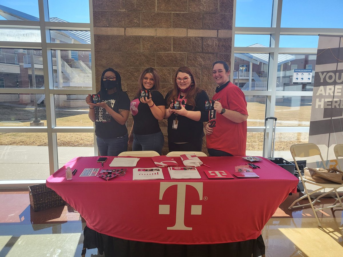 @TheNotoriousOKC Out at Douglas High for the job fair. Handed out tons of swag and met some great people.