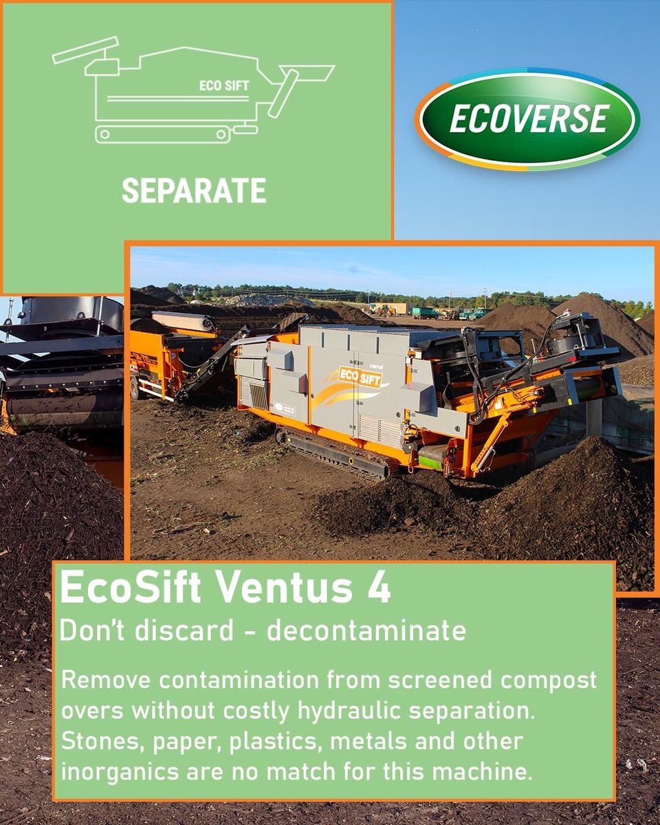 BEcosystems's tweet photo. Excited to be traveling to US Composting Council COMPOST2022 with our distribution partners Ecoverse.Drop in to see our ProAir 1500/Ventus and meet out MD who will be happy to answer any questions you may have #AirDensity #recyclingequipment https://t.co/WYpPYc4ccn