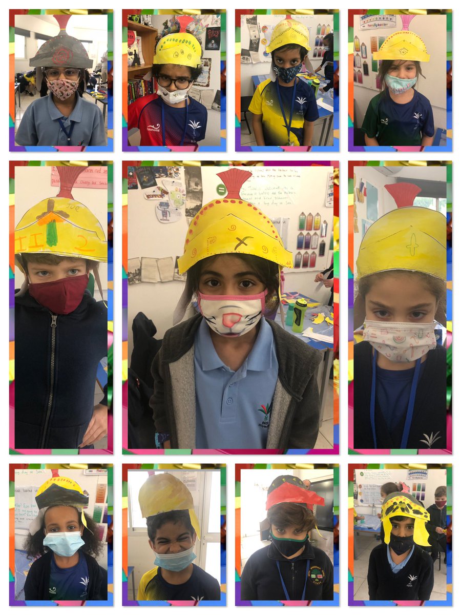 BISRYearThree's tweet photo. YEAR 3 ARE BACK IN SCHOOL! 🎊 🎉 
3JOB got super creative today and made these incredible Roman Helmets @bisriyadh @BISRPrimary @BISRYearThree #BISRLetsReach #BISR https://t.co/mlOp57q3D3