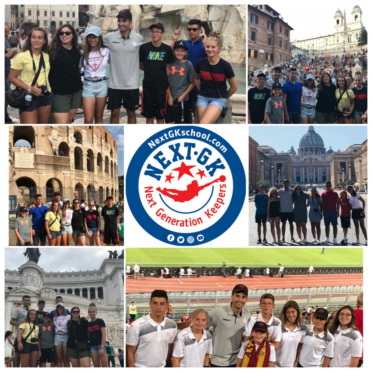 NextGKschool's tweet photo. Great memories from the NextGK Tour in Rome, Italy. #NextGKschool #soccertour #internationalgoalkeeper #nextgenerationkeepers #goalkeeperlife #gkworld https://t.co/u42ClKAILq